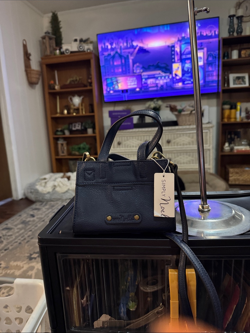 Simply Noelle Blue Mini Tote & Crossbody Satchel
